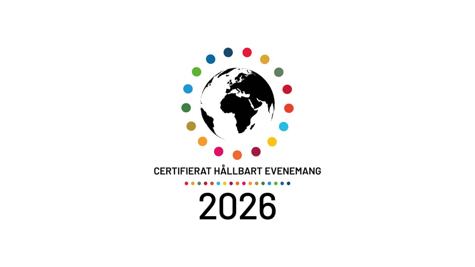 Logotyp för Certifierat Hållbart Evenemang av Greentime